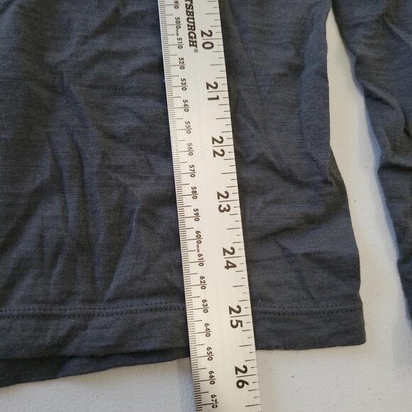 Sioro Shirt Mens Medium Gray Merino Wool Long Sleeve Crewneck Base Layer Top - Picture 7 of 9